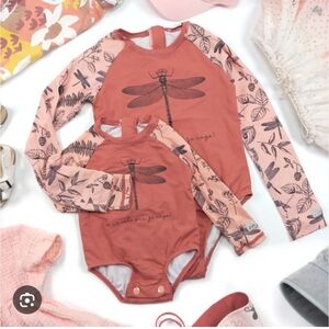 Moskito Black Montain Dragonfly Print Bodysuits